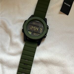 Nixon Olive Green Digital Smartwatch